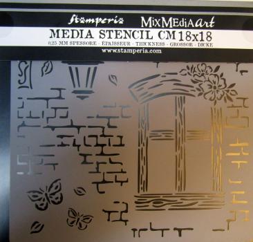 Stamperia, Mixed Media Stencil Window