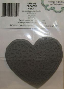 Creative Expressions, Stamp Pleated Heart