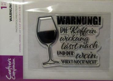 Crafters Companion, Stamp Warnung