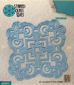 Nellie's Choice, Die Square curl-ornament 1