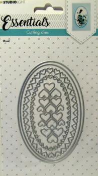 Studiolight Cutting Dies Oval with Hearts