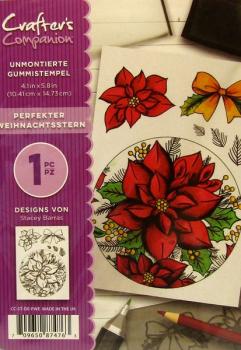 Crafters Companion, Unmounted Rubber Stamp Weihnachtsstern