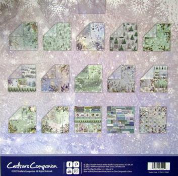 Crafters Companion, Timeless Shades of Winter 12x12 Inch Paper Pad