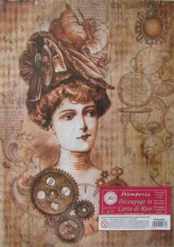 Stamperia, Rice Paper Vintage Lady