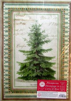 Stamperia, Rice Paper Christmas Tree