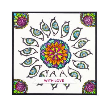 Spellbinders, Jane Davenport Acrylic Stamp Set Mandala