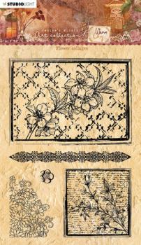 Studiolight, Stamp Flower Collages Warm & Cozy Clear Stamps