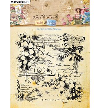 Studiolight • Stamp Script & Wildflowers Wild & Free nr.671