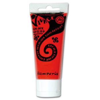 Stamperia, Vivace Acrylic Paint 60ml Vermilion