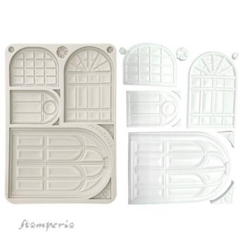 Stamperia, Masquerade Silicon Mould A5 Windows