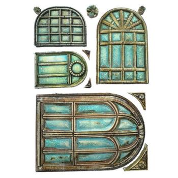 Stamperia, Masquerade Silicon Mould A5 Windows