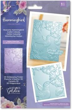 Crafters Companion, 3D Embossing Folder Heavenly Hummingbird