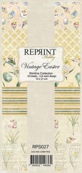 Reprint, Vintage Easter Slimline Paper Pack