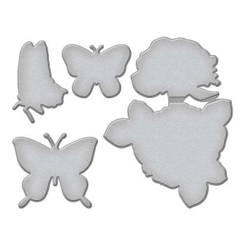 Spellbinders, Simon Hurley Butterfly Kisses Etched Dies