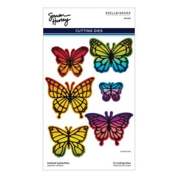 Spellbinders, Simon Hurley Brilliant Butterflies Etched Dies