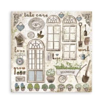 Stamperia, Romantic Garden House 12x12 Inch Paper Pack