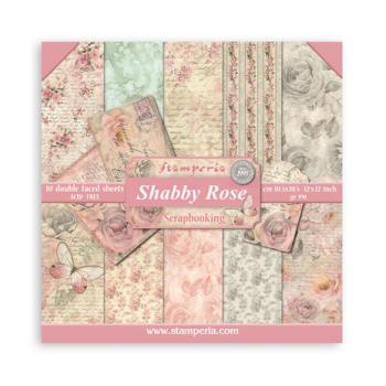 Stamperia, Shabby Rose 12x12 Inch Paper Pack