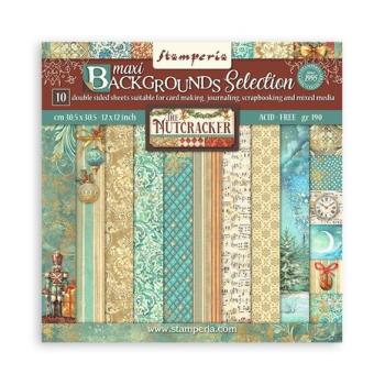 Stamperia, The Nutcracker Paper Pack Maxi Backgrounds Selection