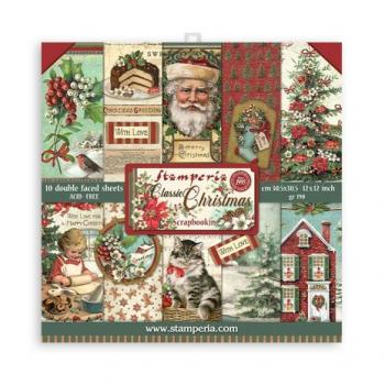 Stamperia, Classic Christmas 12x12 Inch Paper Pack