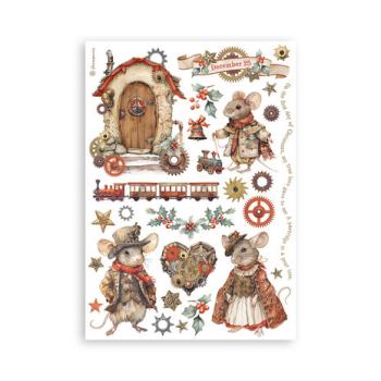 Stamperia, Gear up for Christmas Clear Stamps Cozy Houses