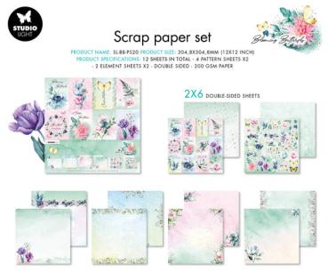 Studiolight, Blooming Butterfly 12x12 Inch Paper Pack