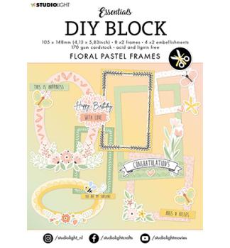 Studiolight • DIY Block Floral pastel frames Essentials nr.65