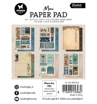 Studiolight • Mini Paper Pad On the road Essentials nr.212