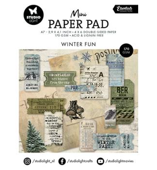 Studiolight • Mini Paper Pad Winter fun Essentials nr.214