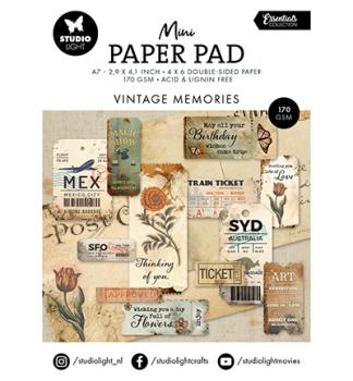 Studiolight • Mini Paper Pad Vintage memories Essentials nr.215