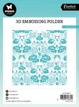 Studiolight, Flower Pattern Essentials 3D Embossing Folder