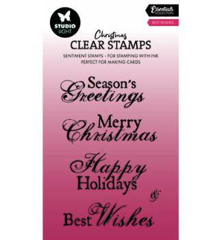 Studiolight • Stamp Best Wishes Essentials nr.698