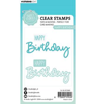 Studiolight • Stamp and Die Happy birthday Sweet Stories nr.80