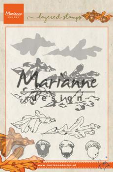 Marianne Design, Clear Stamps Tiny's Layered Autumn Leaves