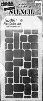 Stampers Anonymous, Labels Tim Holtz Layering Stencil