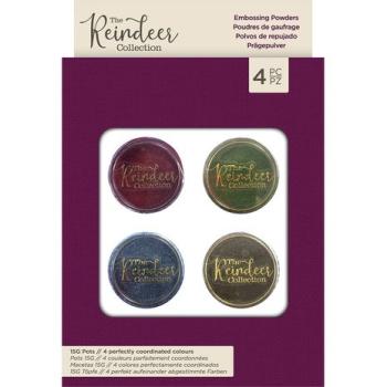 Crafters Companion, 4 Dosen Embossing Pulver, The Reindeet Collection