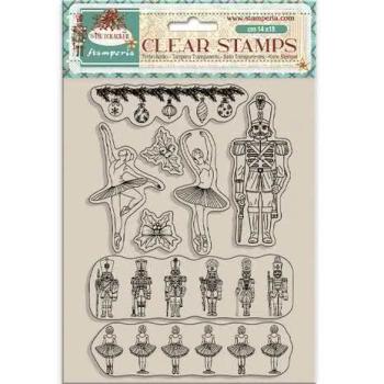 Stamperia, The Nutcracker Clear Stamps Ballet and Soldiers