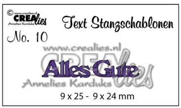 crealies, Stanzschablonen Alles Gute