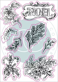 Craft Consortium Noel Clear Stamps Flora