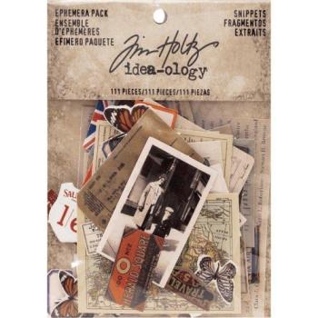 Meine Bastel Idee Idea Ology Tim Holtz Ephemera Pack Snippets