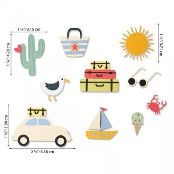 Sizzix Thinlits Die Set - Summer Days by Sharon Druy 26PK Sharon Drury