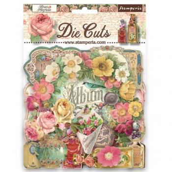 Stamperia, Rose Parfum Die Cuts