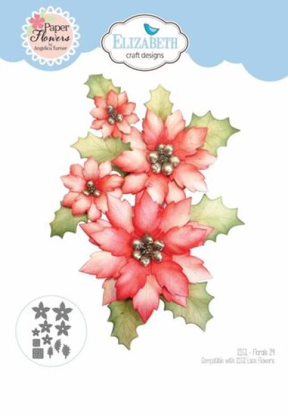 Elisabeth Craft Designs, Joyous Christmas Dies Florals