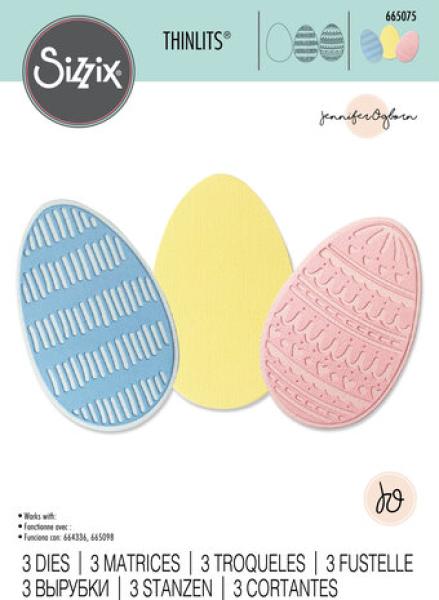 Sizzix, Thinlits Die by Jennifer Ogborn Decorative Eggs