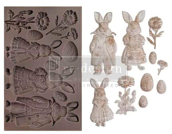 Re-Design with Prima, Springtime Bunny Decor Moulds