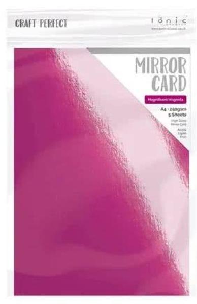 Tonic Studios • Mirror Card A4 High Gloss Magnifica Magenta