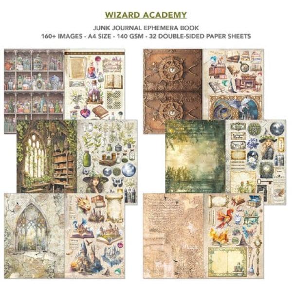 Ciao Bella, Wizard Academy A4 Junk Journal Ephemera Book