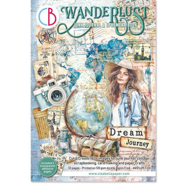 Ciao Bella, Wanderlust A4 Junk Journal Ephemera Book