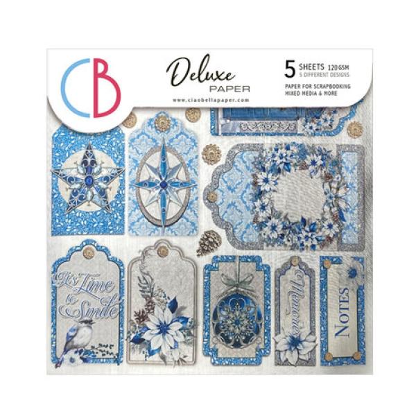 Ciao Bella, Elegance of Blue Deluxe Paper Silver