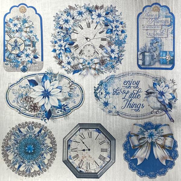 Ciao Bella, Elegance of Blue Deluxe Paper Silver