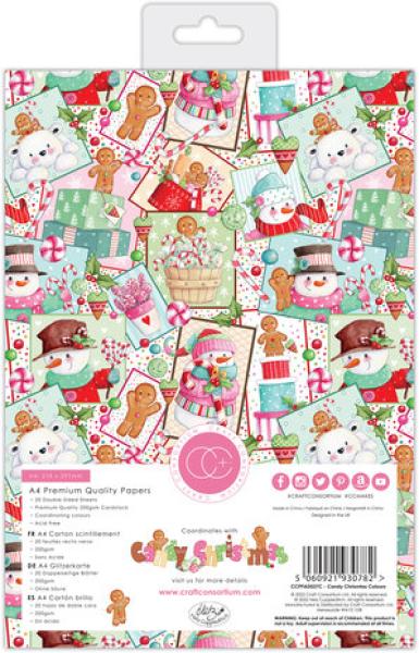 Craft Consortium, Candy Christmas A4 Paper Pad